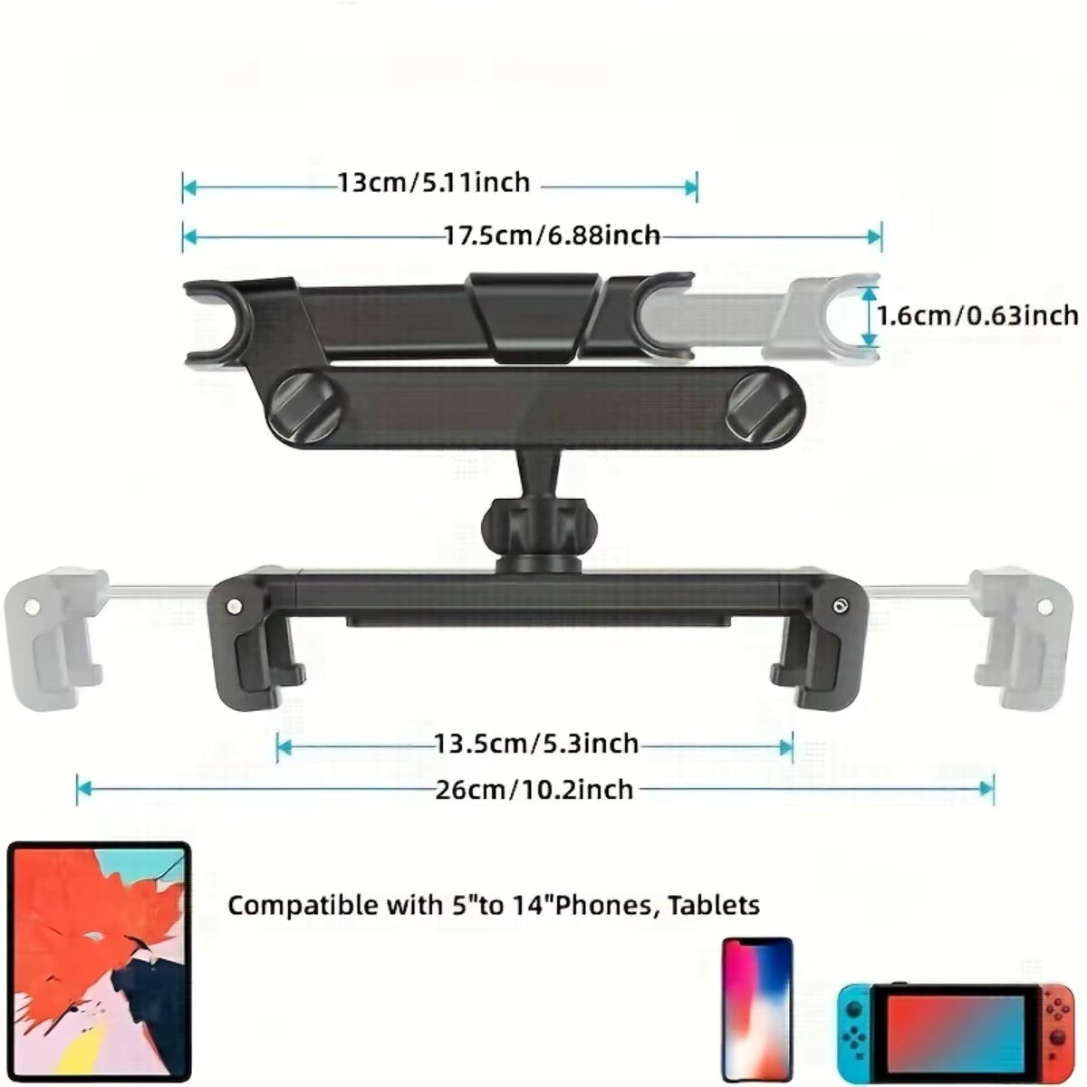 Support tablette pour auto | Ultra-ajustable
