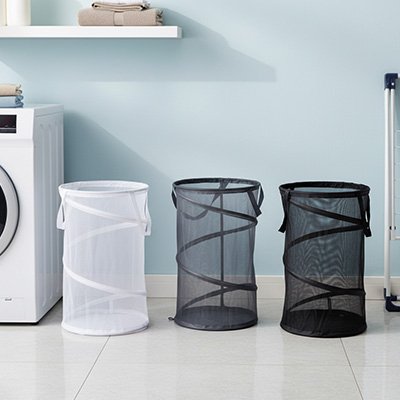 Panier à linge pliable en 3 couleurs