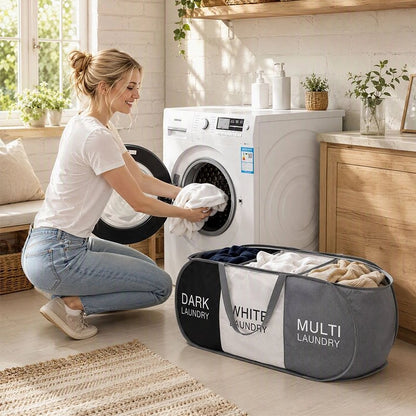 Panier linge pliable compact 