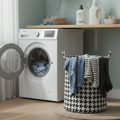Panier linge pliable grande capacité