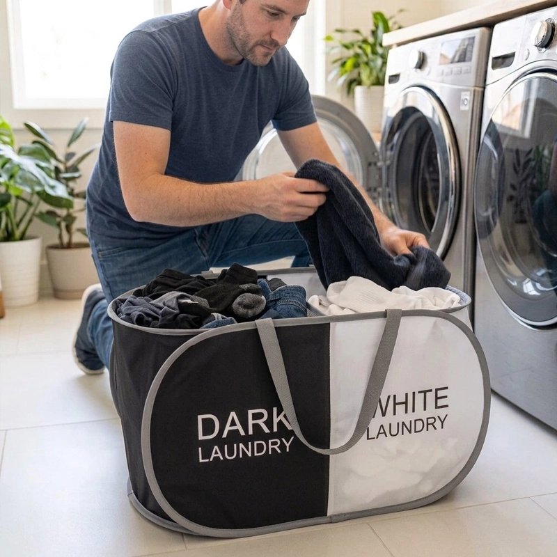 Panier linge pliable