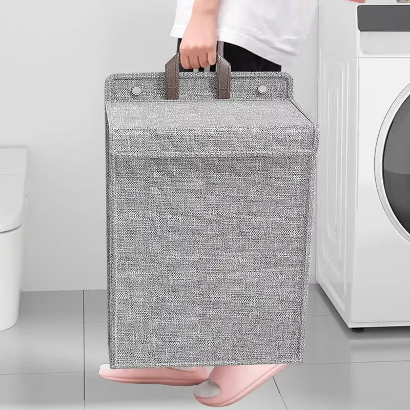 Panier linge pliable | Fixation murale