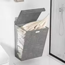 Panier linge fixation murale