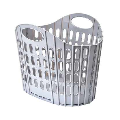 Panier linge plastique gris